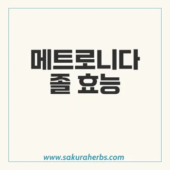 메트로니다졸: 다양한 감염 치료에 효과적인 항생제와 효능