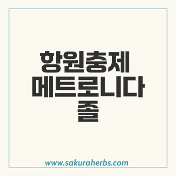 메트로니다졸, 항원충제의 다양한 효능과 안전한 사용법