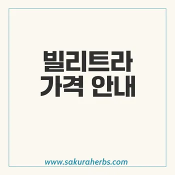 빌리트라: 바데나필의 다양한 제품과 가격 안내