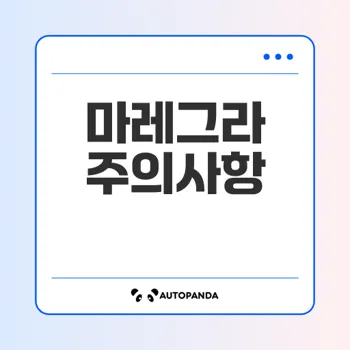 마레그라 성분과 사용상의 주의사항 총정리