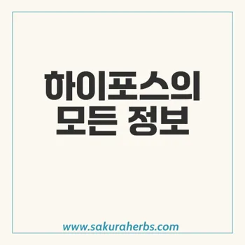 하이포스: 실데나필 함유 비아그라 제네릭 의약품의 모든 것