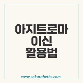 아지트로마이신: 효과 및 주의사항을 알아보자