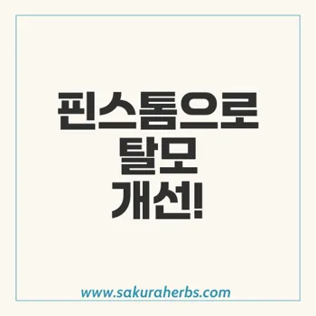 핀스톰: 남성형 탈모 치료의 효과와 가격, 부작용 분석