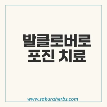 입술포진 치료 발라시클로버 Valacyclovir 발클로버  후기 사쿠라허브에서 직구